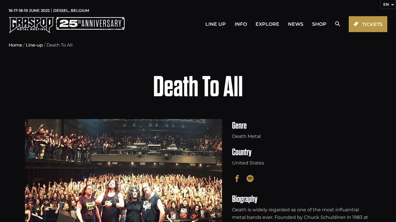 Death To All - Graspop Metal Meeting 2022